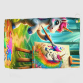 Einhorn Golfhandtuch (Horizontal)