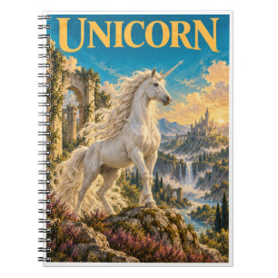 Einhorn, Gothic Fantasy Monster Notizblock
