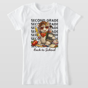Einhorn Grafik für die zweite Klasse zum Zurück zu T-Shirt