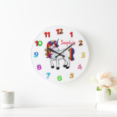 Einhorn Große Wanduhr (Zuhause)