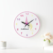 Einhorn Große Wanduhr (Zuhause)
