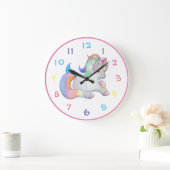 Einhorn Große Wanduhr (Zuhause)