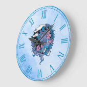 Einhorn Große Wanduhr (Winkel)