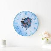 Einhorn Große Wanduhr (Zuhause)