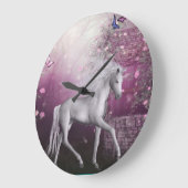 Einhorn Große Wanduhr (Winkel)