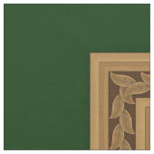 Einhorn-grünes mittelalterliches 1-Yd-Panel Stoff (Nahaufnahme)