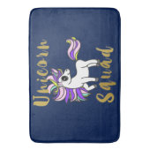 Einhorn-Gruppe, buntes Pony Badematte (Vorderseite Vertikal)