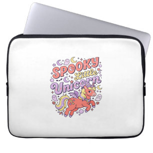 Einhorn Gruseliges kleines Einhorn Whimsical Weiße Laptopschutzhülle