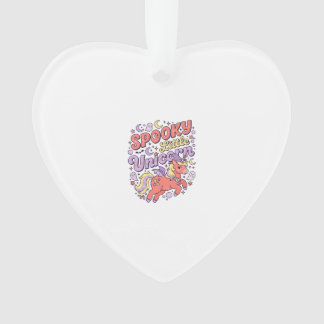 Einhorn Gruseliges kleines Einhorn Whimsical Weiße Ornament