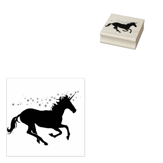Einhorn Gummistempel (Stempel)