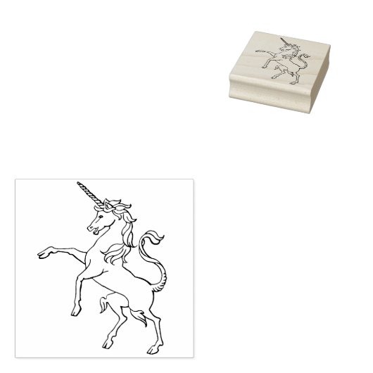 Einhorn Gummistempel (Stempel)