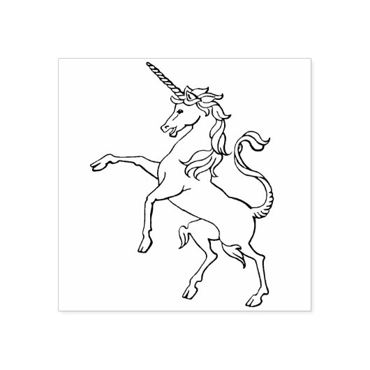 Einhorn Gummistempel (Prägung)