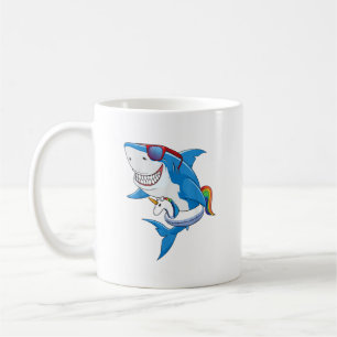 Einhorn-Hai-Poolparty-Shirt Kinder Mädchen Jungen Kaffeetasse
