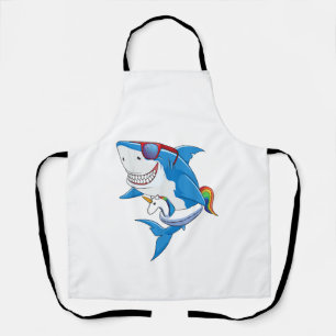 Einhorn-Hai-Poolparty-Shirt Kinder Mädchen Jungen Schürze