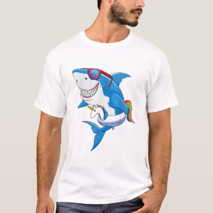 Einhorn-Hai-Poolparty-Shirt Kinder Mädchen Jungen T-Shirt