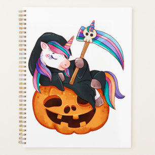 Einhorn Halloween Sicherheitskostüm Tochter Kürbis Planer