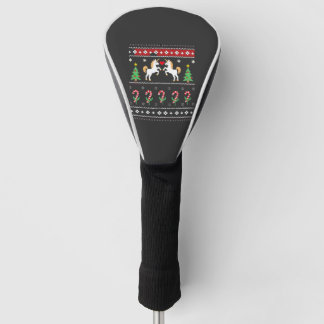 Einhorn hässliches Weihnachtspullover-Party-T-Shir Golf Headcover