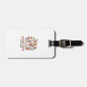 Einhorn Herbstblätter Einhorn Grafikdesign Merch Gepäckanhänger