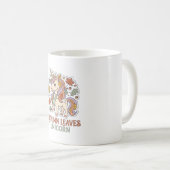 Einhorn Herbstblätter Einhorn Grafikdesign Merch Kaffeetasse (VorderseiteRechts)