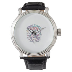 Einhorn Himmels-Cutie-Club Retro-Stil Produkt G Armbanduhr