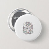 Einhorn Himmelsblüte Einhorn Premium Vektor Typ Button (Vorne & Hinten)