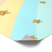 Einhorn-Hintergrund Poster (Ecke)