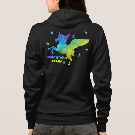 Einhorn Hoodie (Rückseite)