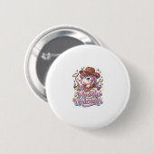 Einhorn Howdy Einhorn Geschenkidee Aufkleber und S Button (Vorne & Hinten)