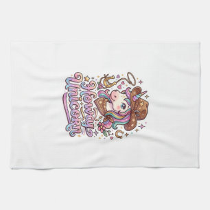 Einhorn Howdy Einhorn Geschenkidee Aufkleber und S Geschirrtuch