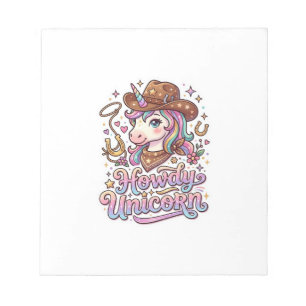 Einhorn Howdy Einhorn Geschenkidee Aufkleber und S Notizblock