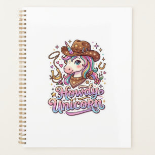 Einhorn Howdy Einhorn Geschenkidee Aufkleber und S Planer