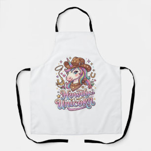Einhorn Howdy Einhorn Geschenkidee Aufkleber und S Schürze