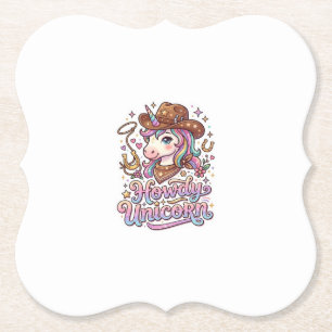 Einhorn Howdy Einhorn Geschenkidee Aufkleber und S Untersetzer
