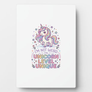 Einhorn Ich bin nicht seltsam, ich bin Einhorn-Lev Fotoplatte