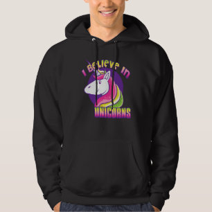 Einhorn Ich glaube an Einhörner Hoodie