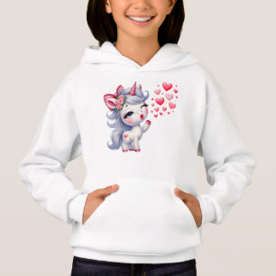 Einhorn-Illustration zum Verlieben Hoodie