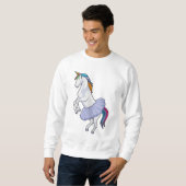 Einhorn im Ballett mit Rock Sweatshirt (Vorne ganz)