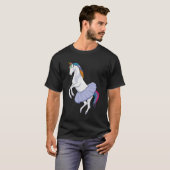 Einhorn im Ballett mit Rock T-Shirt (Vorne ganz)