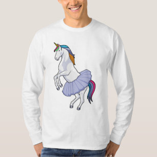 Einhorn im Ballett mit Rock T-Shirt