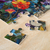 Einhorn im Blumengarten Puzzle (Seite)