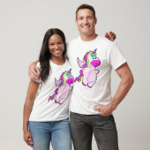 Einhorn im Fliegen T-Shirt (Unisex)