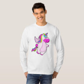Einhorn im Fliegen T-Shirt (Vorne ganz)