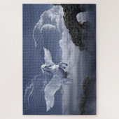 Einhorn im Flug Puzzle (Vertikal)