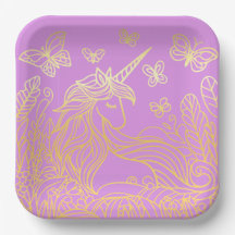 Einhorn im Garten Gold