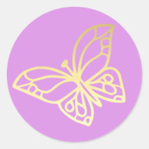 Einhorn im Gartenschmetterling 1 Gold