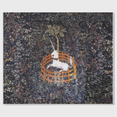 Einhorn im Gefangenschafts-Tapisserie-Packpapier Geschenkpapier (Flach)