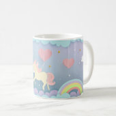 Einhorn im Himmel Kaffeetasse (VorderseiteRechts)
