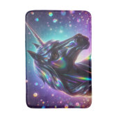 Einhorn im magischen Hintergrund Badematte (Vorderseite Vertikal)