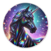 Einhorn im magischen Hintergrund Keramikknauf (Vorderseite)