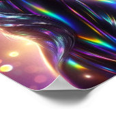 Einhorn im magischen Hintergrund Poster (Ecke)